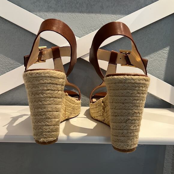 Vince Camuto Sandals Tinsell Sling Back Espadrille Wedge Platform Open Toe 9M - Picture 4 of 11